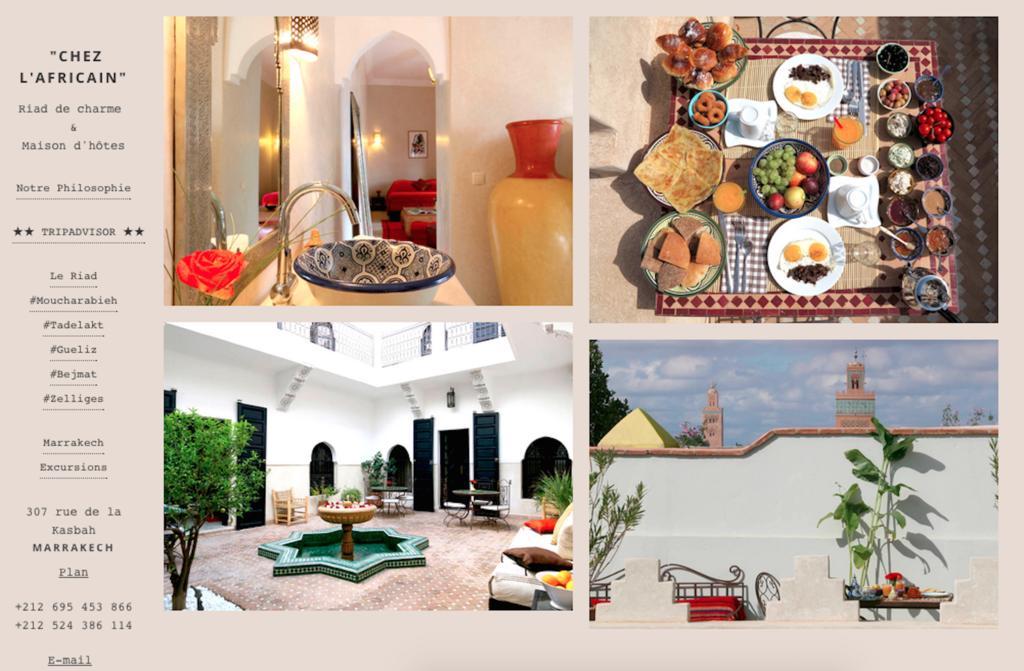 Riad Chez L'Africain Marrakesh Eksteriør billede